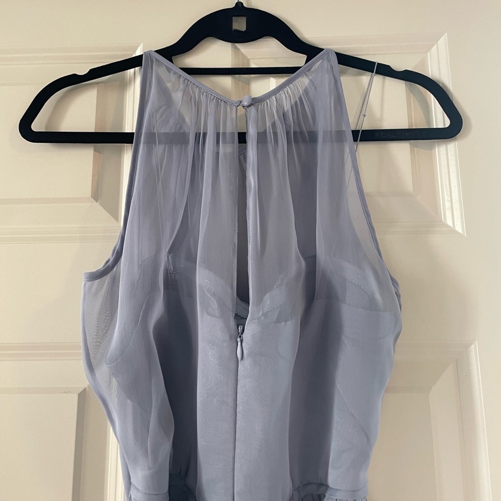 Adrianna Papell Lavender Sleeveless Wedding Dress - Picture 2 of 3